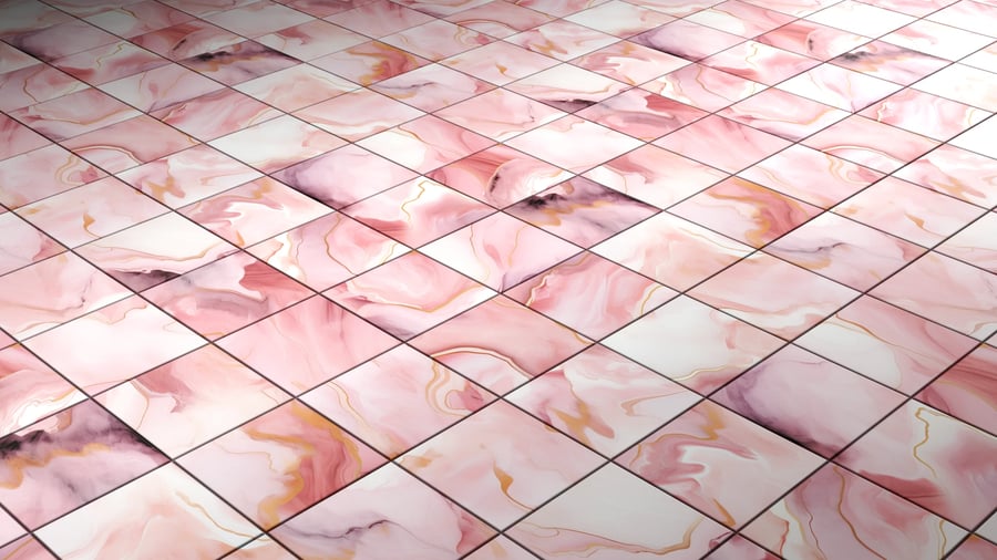 Marble Pattern Tile PBR Texture - A23D