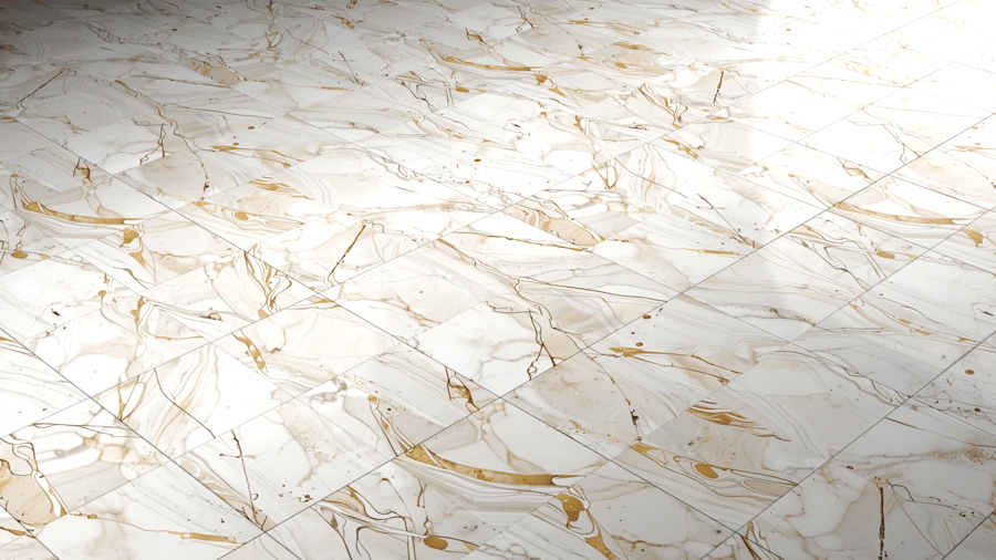 Marble Pattern Tile PBR Texture - A23D