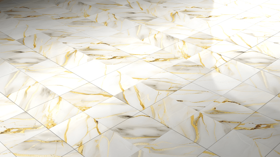 Marble Pattern Tile PBR Texture - A23D