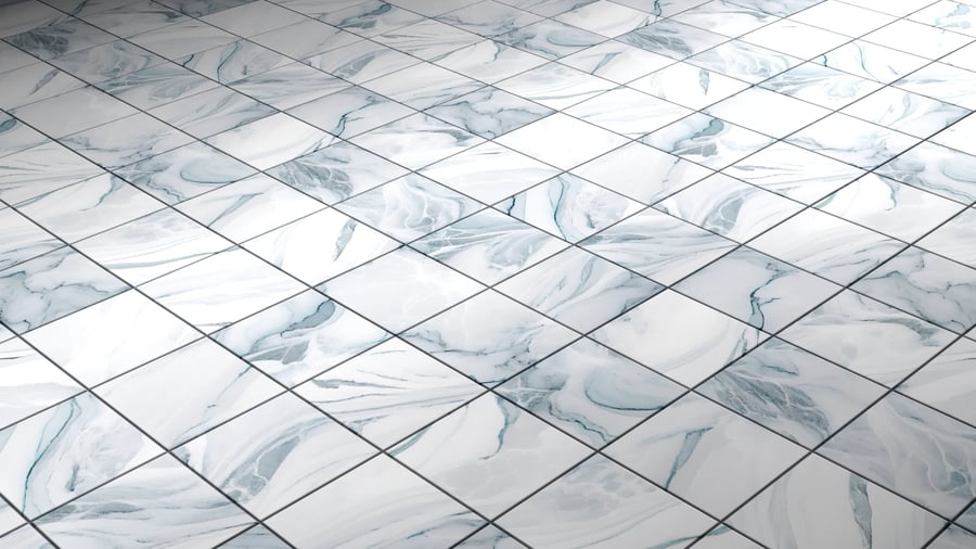 Marble Pattern Tile PBR Texture - A23D