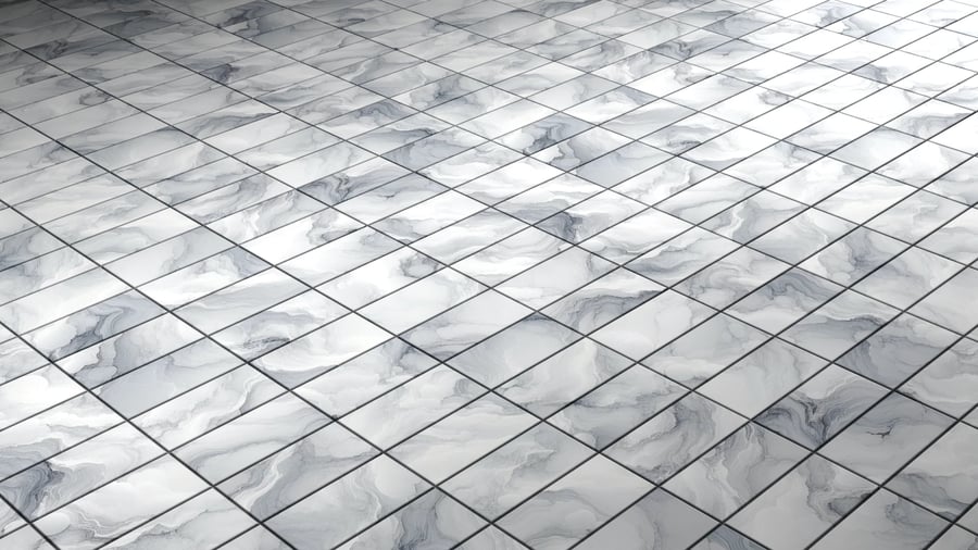 Marble Pattern Tile PBR Texture - A23D