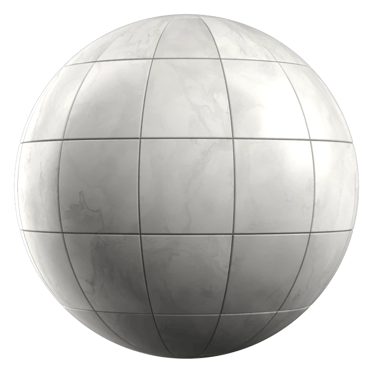 Marble Pattern Tile PBR Texture - A23D
