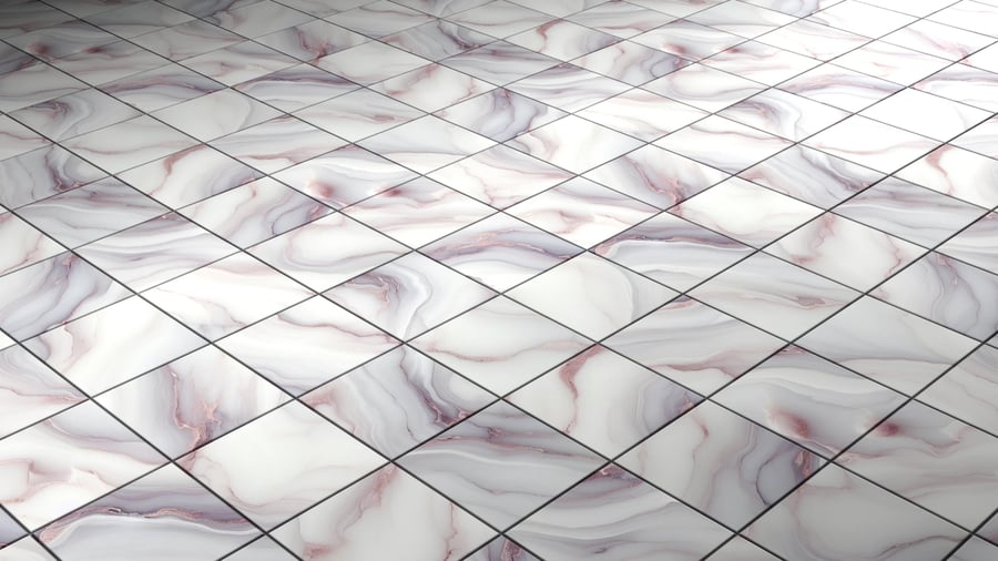 Marble Pattern Tile PBR Texture - A23D