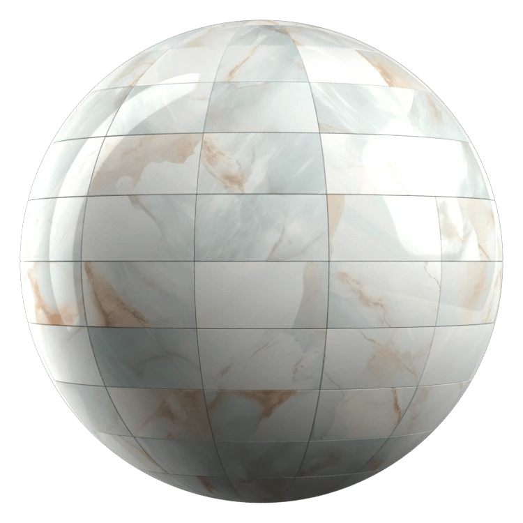Marble Pattern Tile PBR Texture - A23D