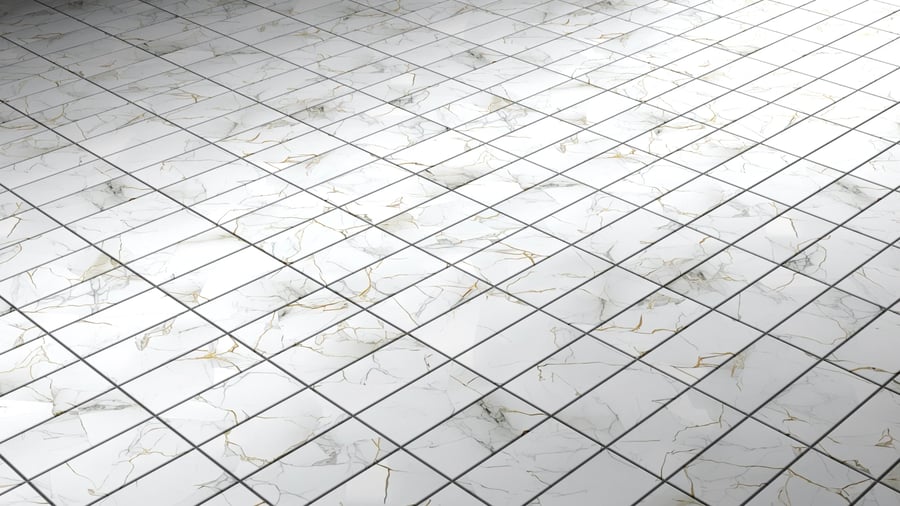 Marble Pattern Tile PBR Texture - A23D