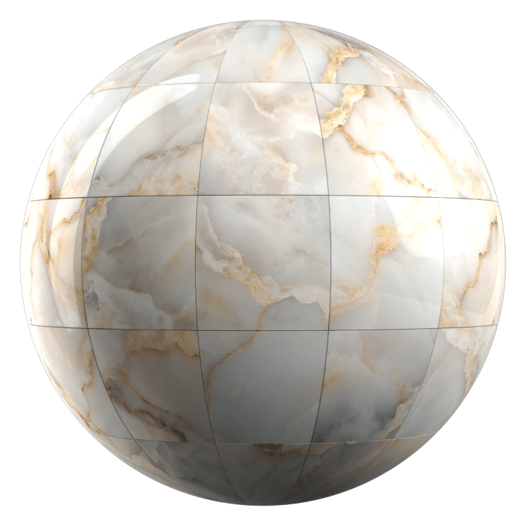 Marble Pattern Tile PBR Texture - A23D