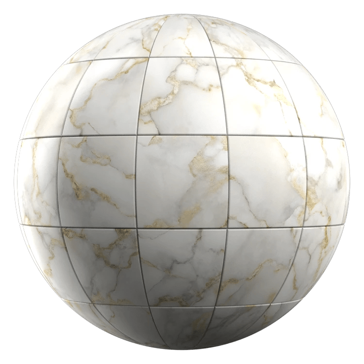 Marble Pattern Tile PBR Texture - A23D