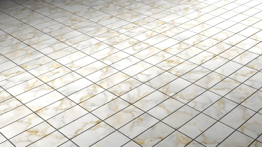 Marble Pattern Tile PBR Texture - A23D