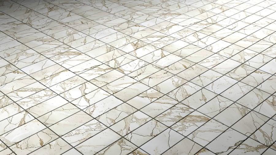 Marble Pattern Tile PBR Texture - A23D