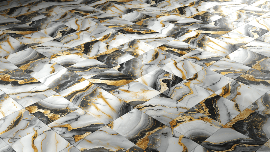 Marble Pattern Tile PBR Texture - A23D