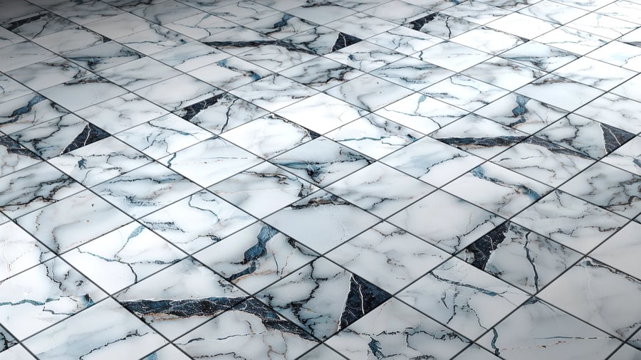Marble Pattern Tile PBR Texture - A23D