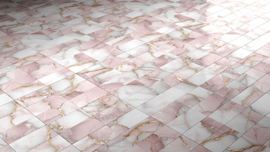 Marble Pattern Tile PBR Texture - A23D
