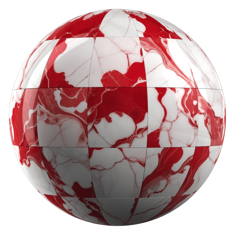 Marble Pattern Tile PBR Texture - A23D