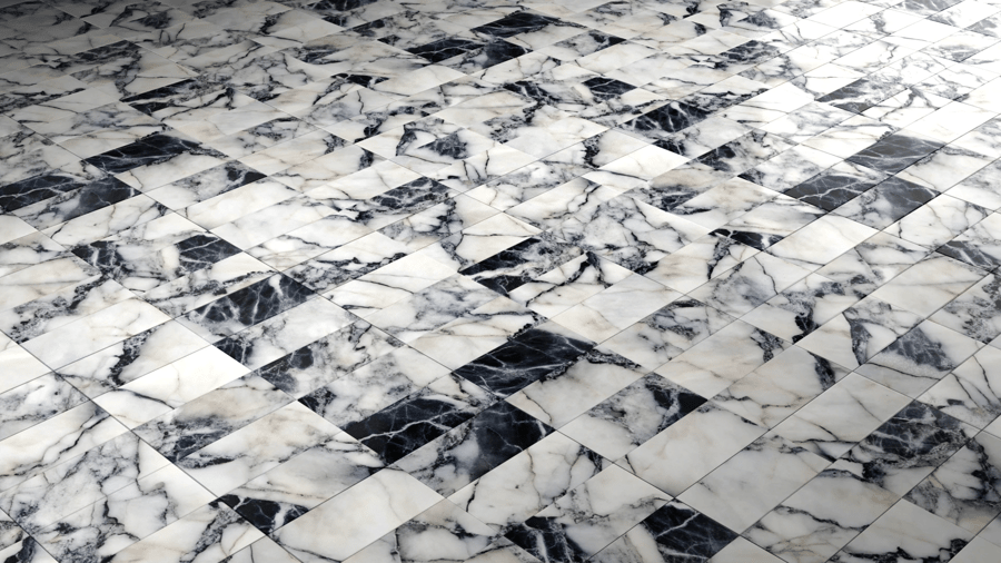 Marble Pattern Tile PBR Texture - A23D