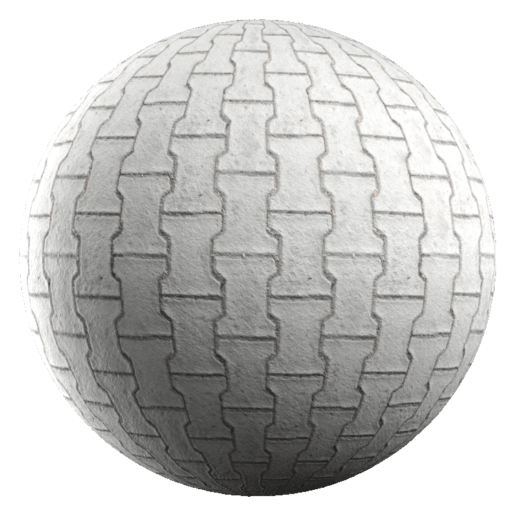 Stacked Paver Block PBR Texture - A23D