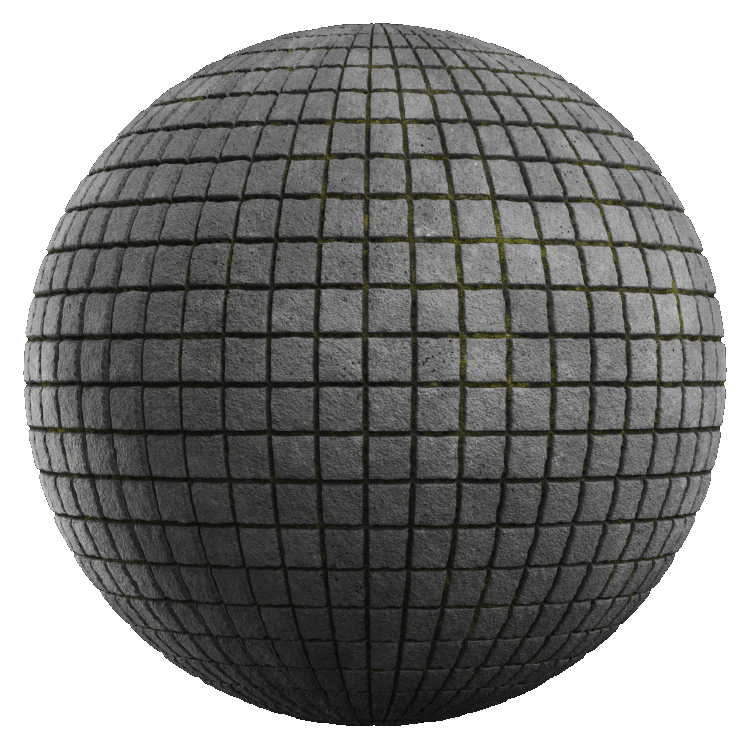 Square Paver Block PBR Texture - A23D