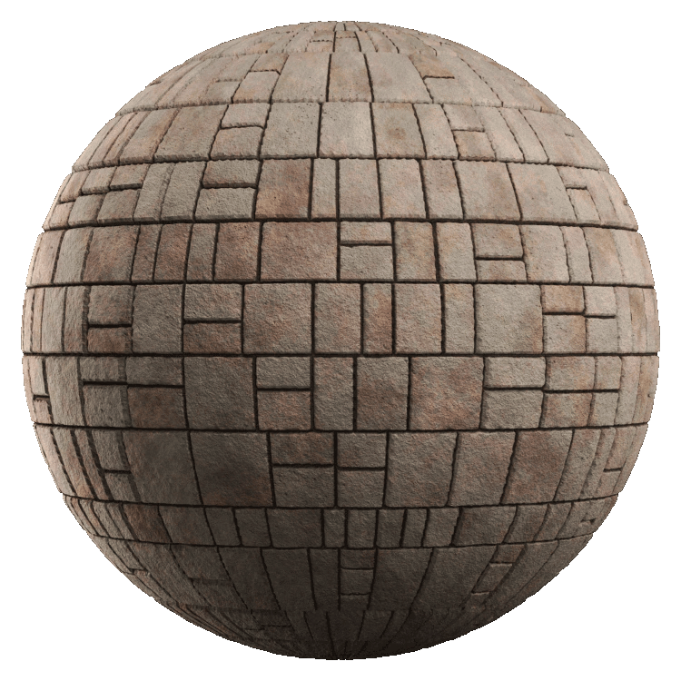 Stacked Paver Block PBR Texture - A23D