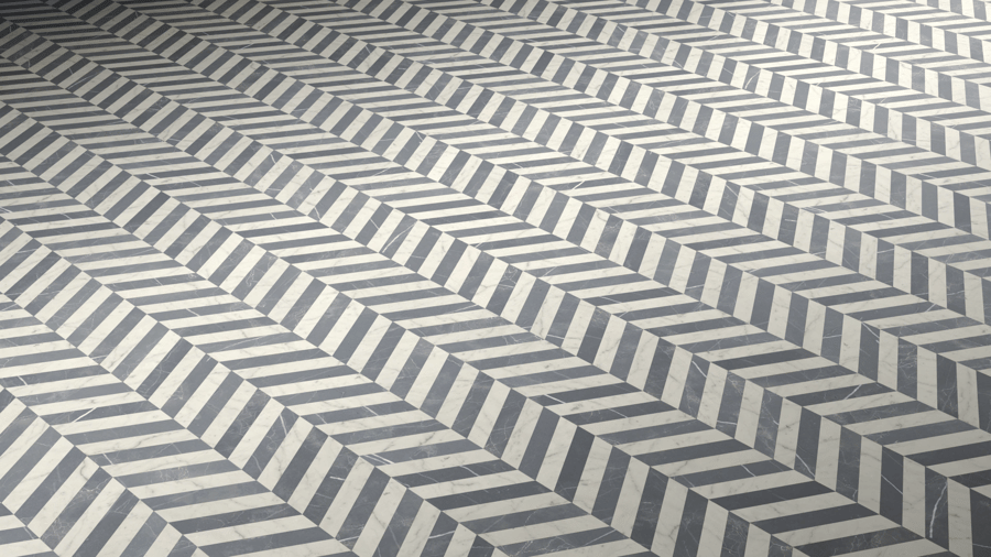 Hungarian Point Marble Tile PBR Texture - A23D