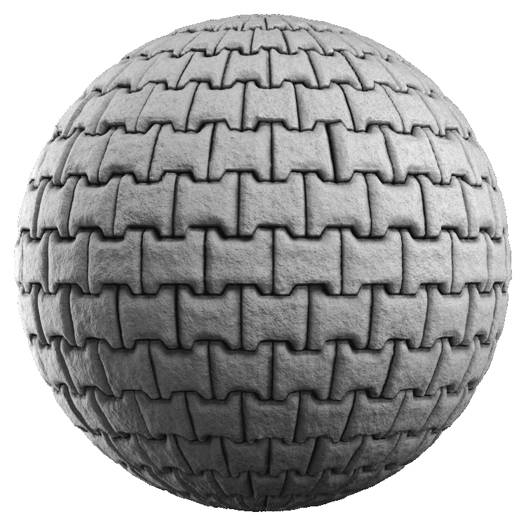 Stacked Paver Block PBR Texture - A23D