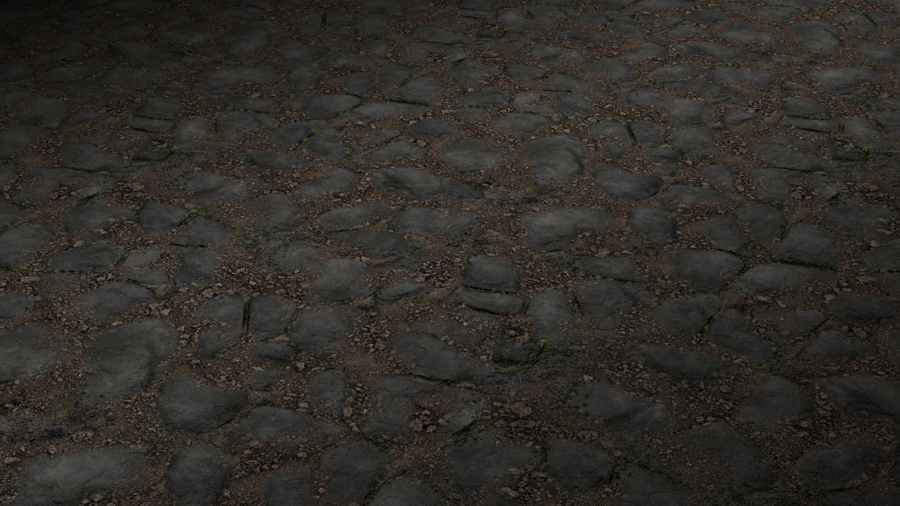 Stone Pavement PBR Texture - A23D