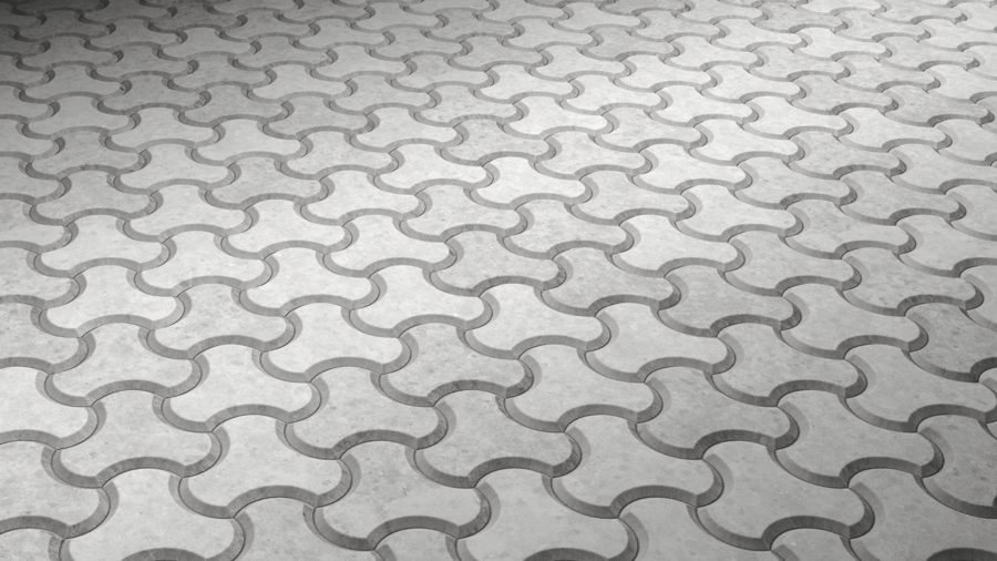 Paverblock PBR Texture - A23D