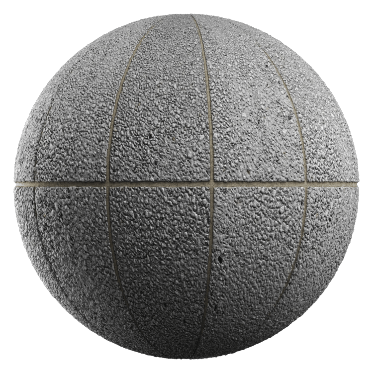 Patterned Concrete Surface PBR Texture - A23D