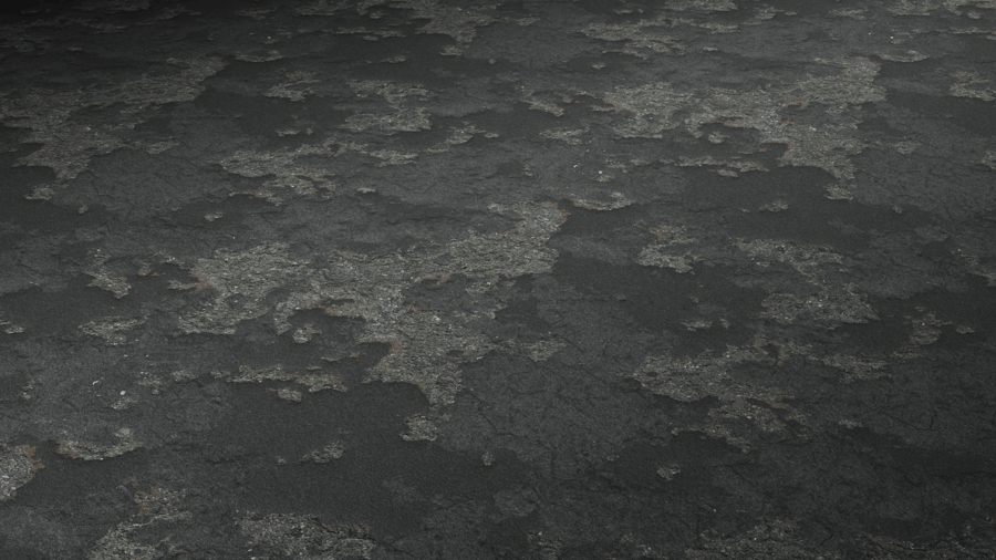 Smooth Patchy Asphalt PBR Texture - A23D