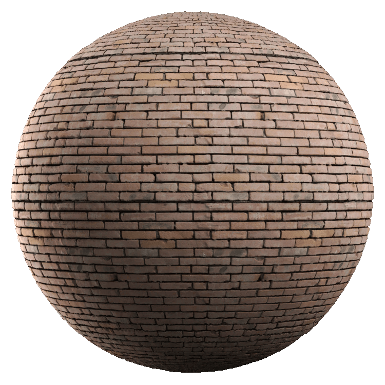 Regular Brick Wall PBR Texture - A23D