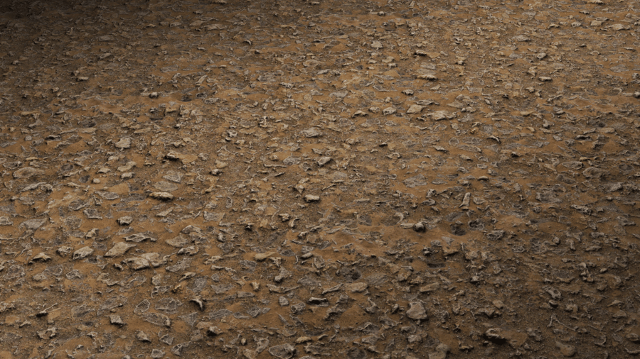 Rough Rocky Soil PBR Texture - A23D