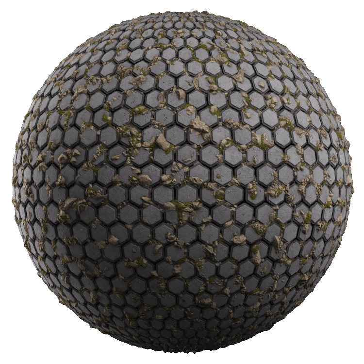 Paverblock PBR Texture - A23D