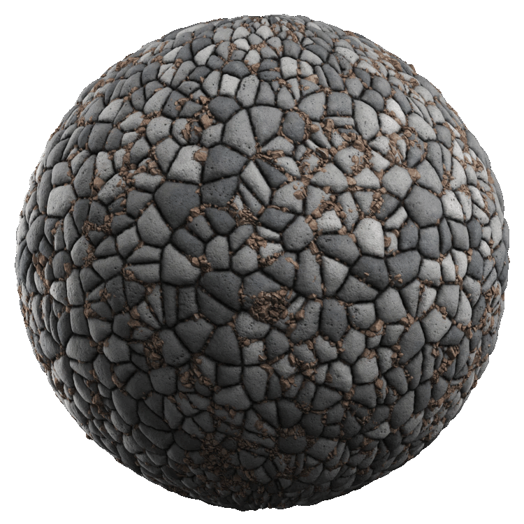 Stone Pavement PBR Texture - A23D