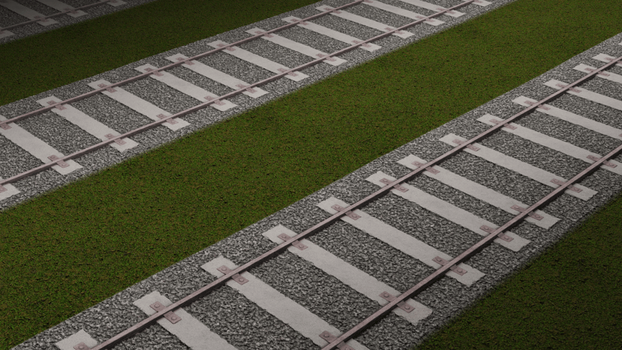 Railway Track PBR Texture - A23D