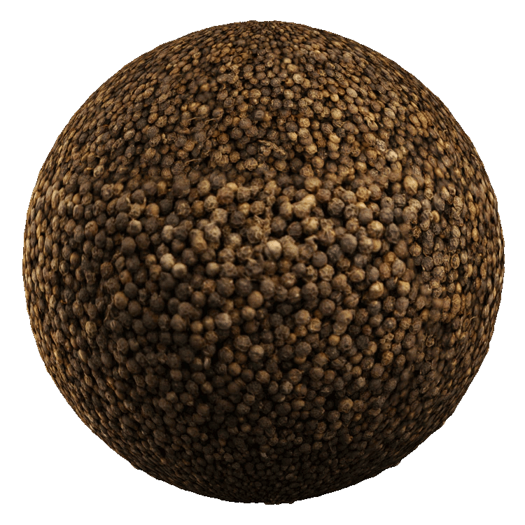 Black Pepper PBR Texture - A23D