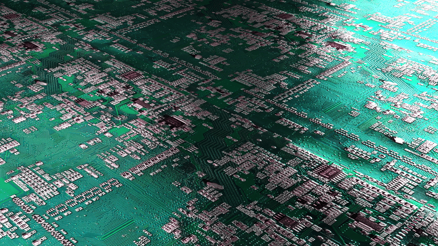 Chip & Motherboard PBR Texture - A23D