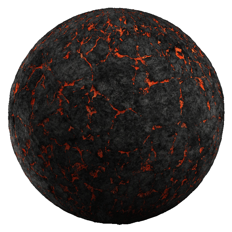 Lava PBR Texture - A23D