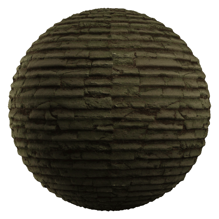 Old Stone Cladding PBR Texture - A23D